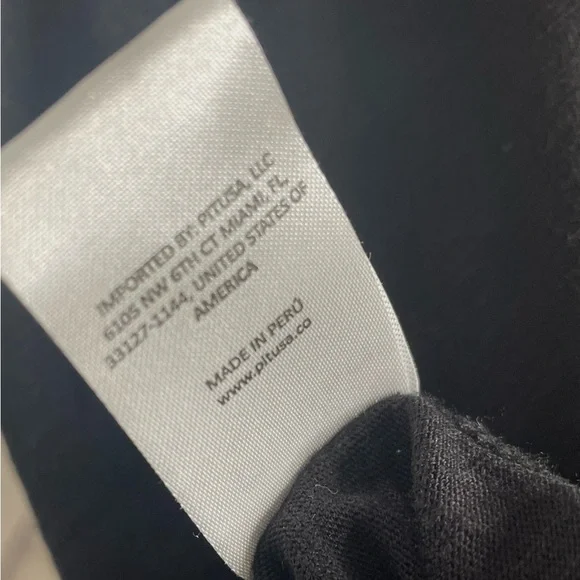 Pitusa Gaia Kaftan Black Pink Trim OS - Picture 10 of 10